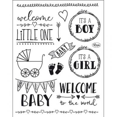 ViVa Clear Stamps - Hello Baby